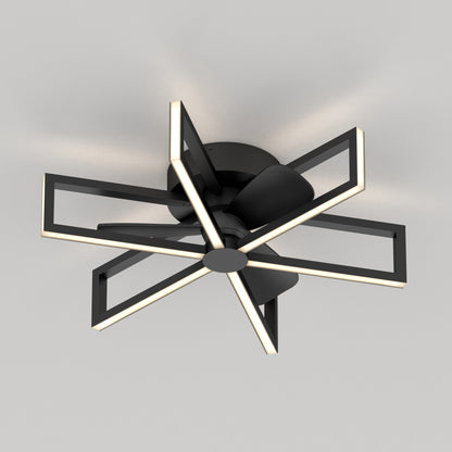 Swirl 26 in. LED modern ceiling fan 3 speeds - with remote