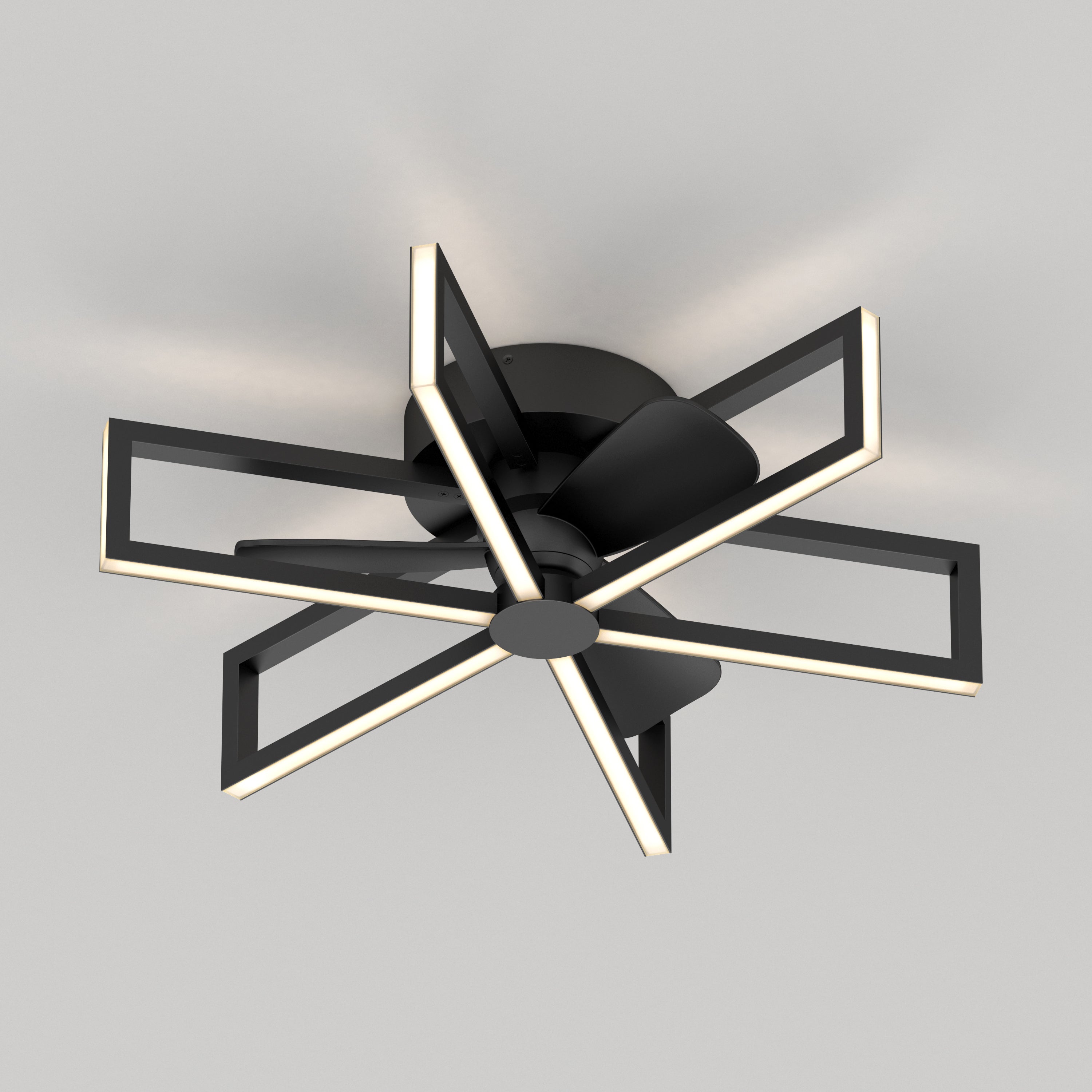 Swirl 26 in. LED modern ceiling fan