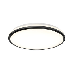 Artika Macy 15 in. LED RGB Wifi smart ceiling light, black rim & white center, Alexa compatible.
