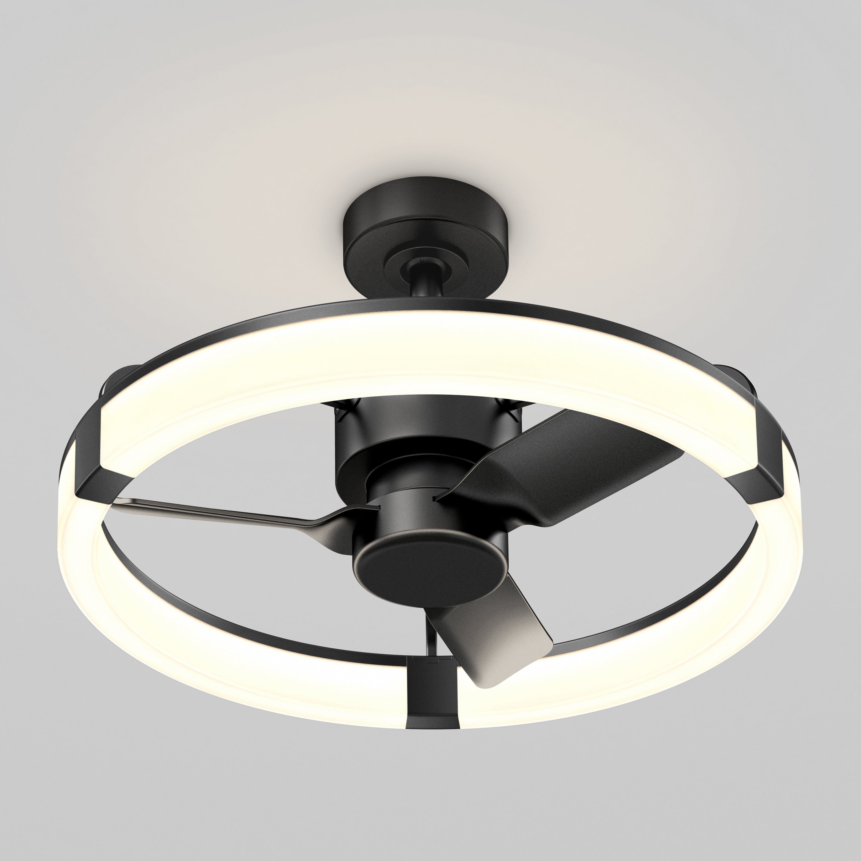 Sunnyvale 23 in. LED modern ceiling fan in Black | Artika