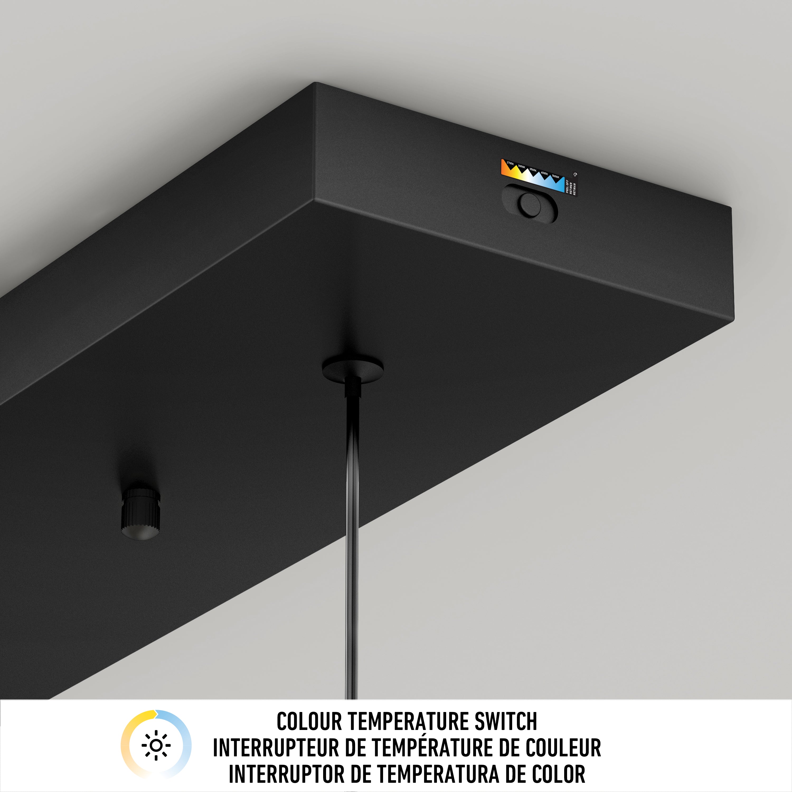 Hanson 4-light LED pendant in Black | Artika