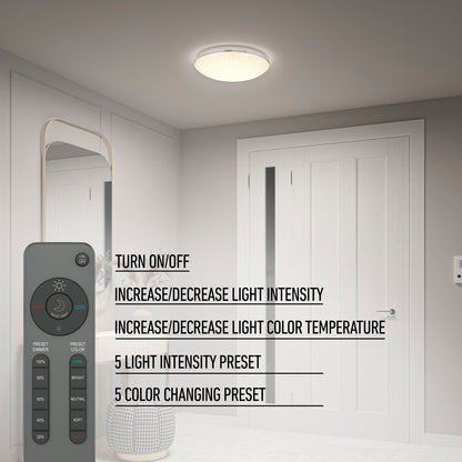 Sparkle lámpara de techo LED moderno 15 in. 5 CCT