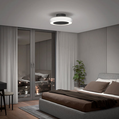 Groove 20 in. LED modern ceiling fan 3 speeds - with remote