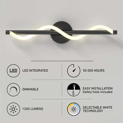 Neon modern LED bathroom vanity light 5 CCT