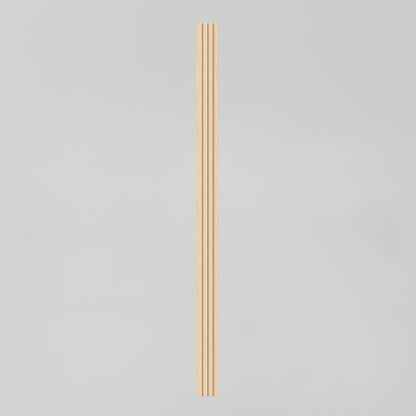 The Artika Panolok 30.67 ft wall panel kit (pack of 8) features light-colored wooden panels with four vertical grooves, shown standing upright against a plain, light gray background.