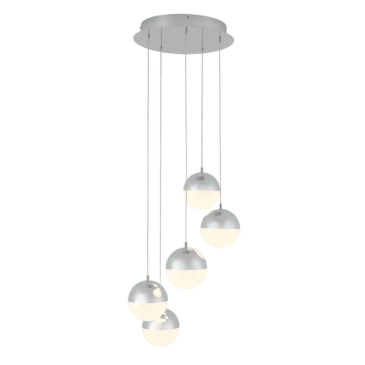 Sparkle lámpara suspendida LED de 5 luces