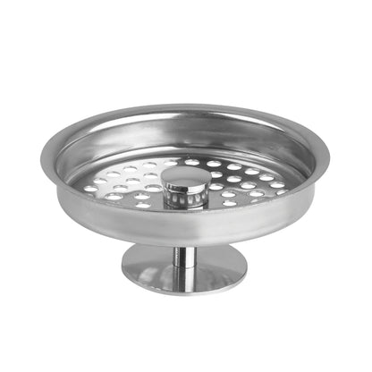 Artika Baycrest 33 in. double bowl black kitchen sink with center knob strainer and drain holes.
