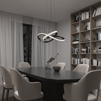 Morgan LED contemporary pendant light 5 CCT