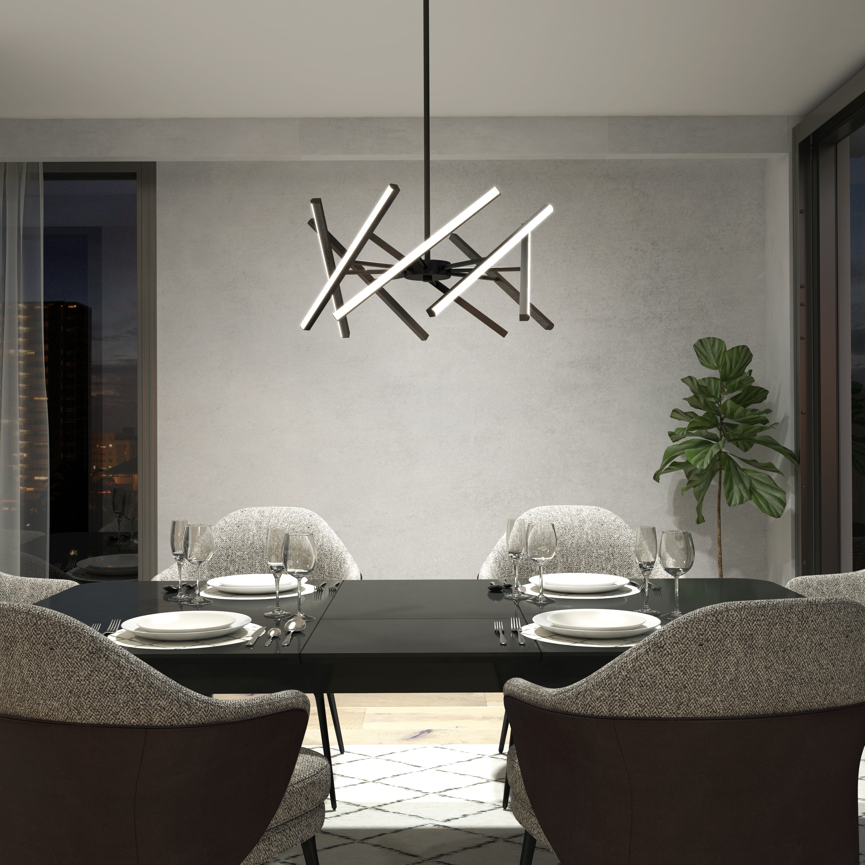 Malibu LED Pendant Light 3 CCT Black | Artika