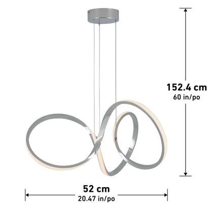 Swirl LED pendant light