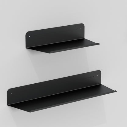 The Artika Sonokit set includes sleek black shelves and hooks for Sonolok and Sonofold wall panels. Their minimalist design ensures quick installation and adds stylish, functional storage to any modern space.