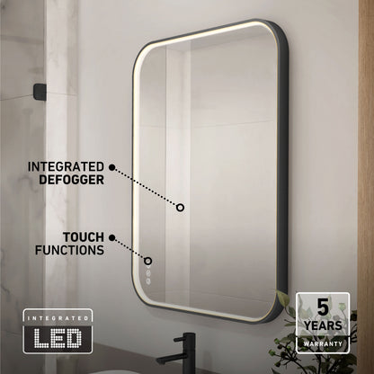 Artika Royce 24″x32″ dimmable anti-fog LED mirror with touch controls, adjustable color temp, and 5-year warranty.