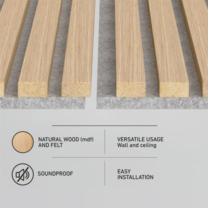 Artika Sonolok 15.5 ft 4-pack: sound-absorbing wall panels for easy install, versatile for walls or ceilings.