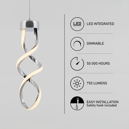 Mini Swirl LED pendant light