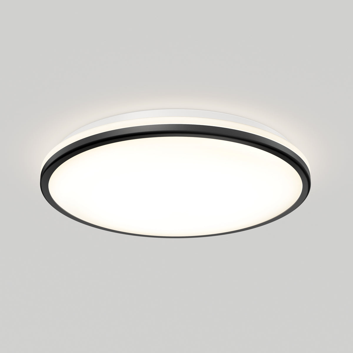 Macy 15 in. LED modern flush mount light RGB Wifi