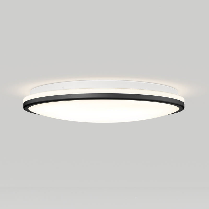 The Artika Macy 15 in. LED modern flush mount light offers RGB Wifi control and a sleek look on plain white ceilings.