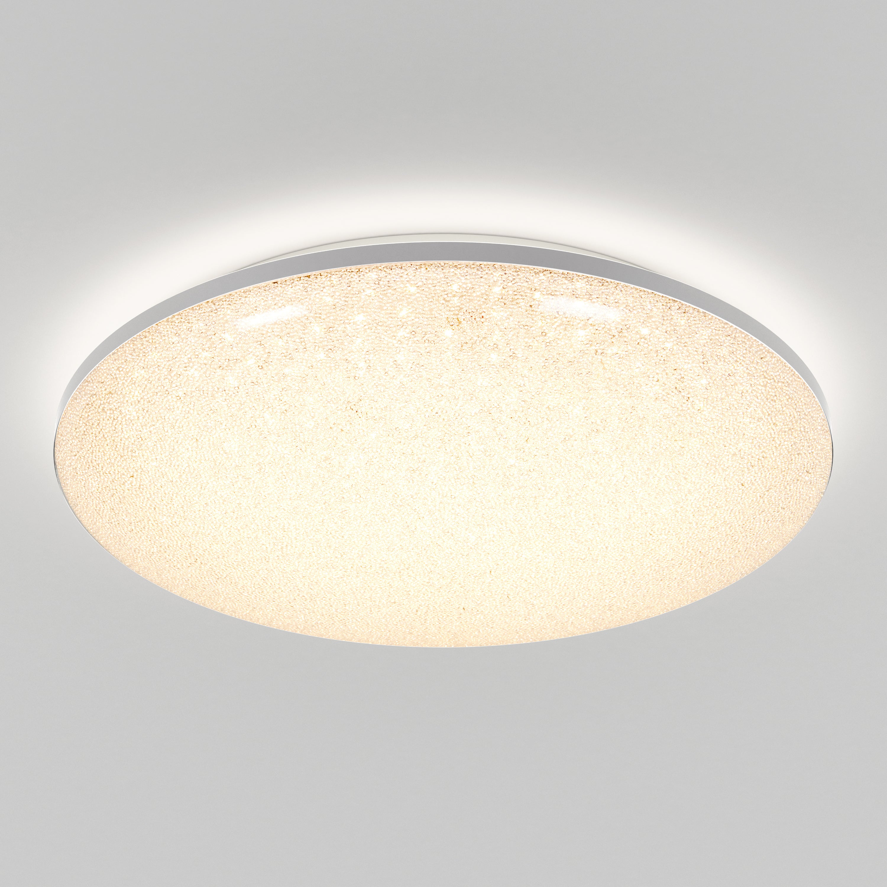Sparkle LED modern flush mount light 15 in.