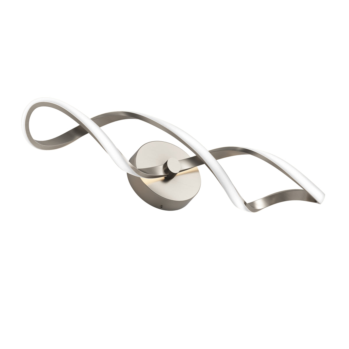 Swirl 27 pulg (68 cm) luminario de vanidad de 3 luces LED moderno para baño