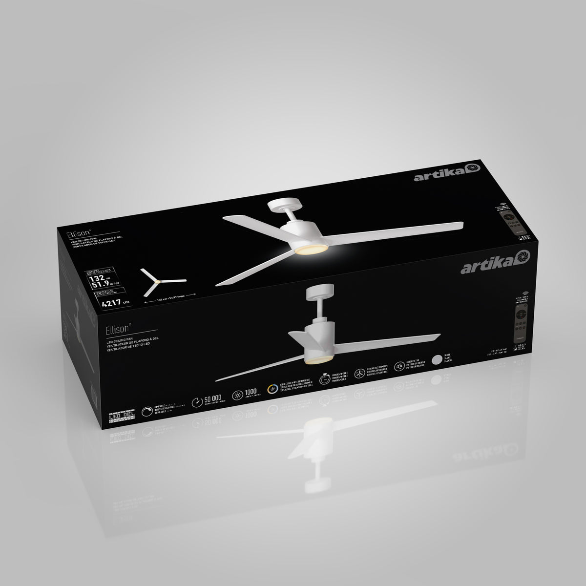 Ellison 52 in. LED modern ceiling fan - with remote