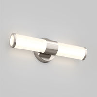 The Artika Adina modern bathroom vanity light 3 CCT features adjustable color, brushed nickel finish, and a frosted glass shade.