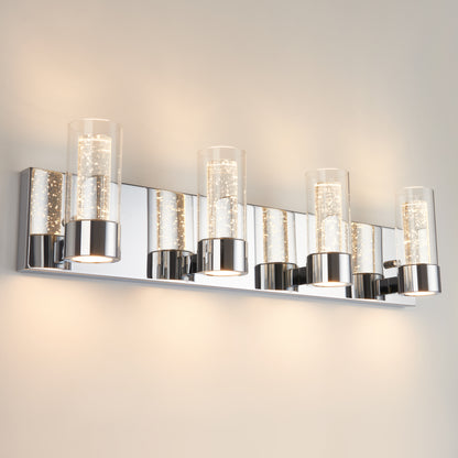 Ratio 4-light LED bathroom vanity light