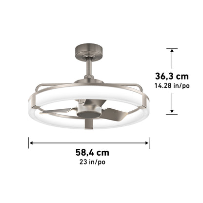 Sunnyvale 23 in. LED modern ceiling fan - with remote