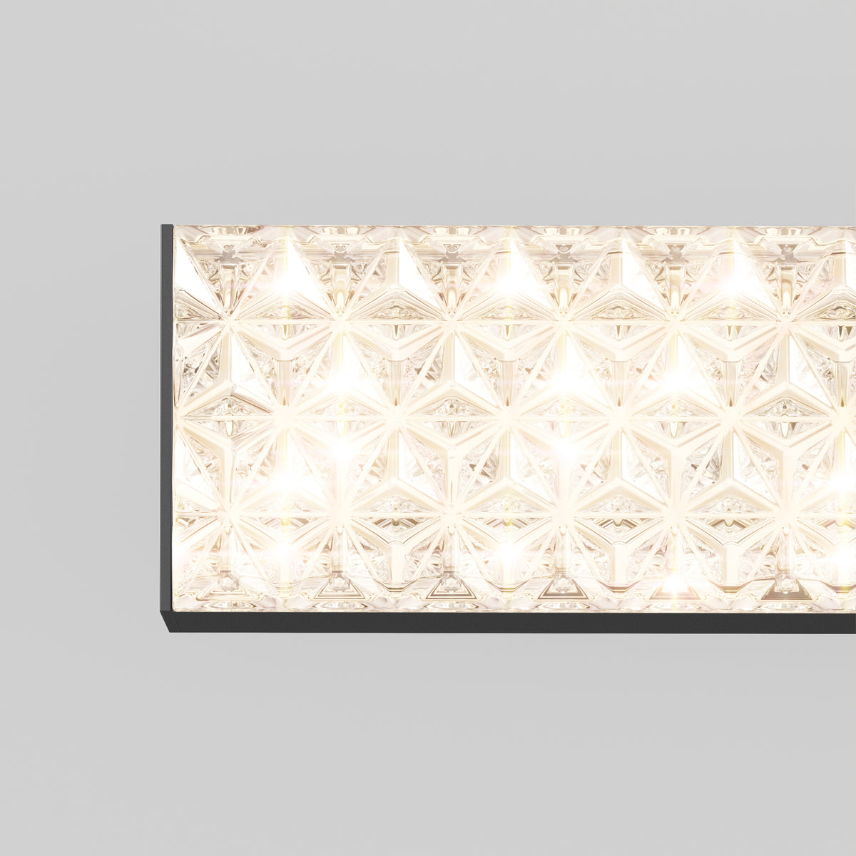 The Adeline modern LED bathroom vanity light by Artika features geometric glass and 3 CCT, ideal for stylish bathroom lighting.