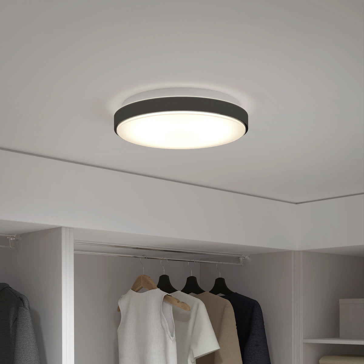 Sunraker 10 in. LED modern flush mount light