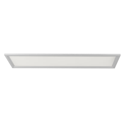 Artika Sunray ultra thin LED light panel 3 CCT with a silver frame, viewed from below against a white background.
