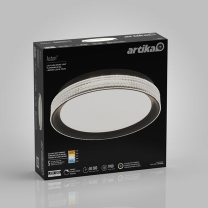 Aston 15 in. LED modern flush mount light 5 CCT
