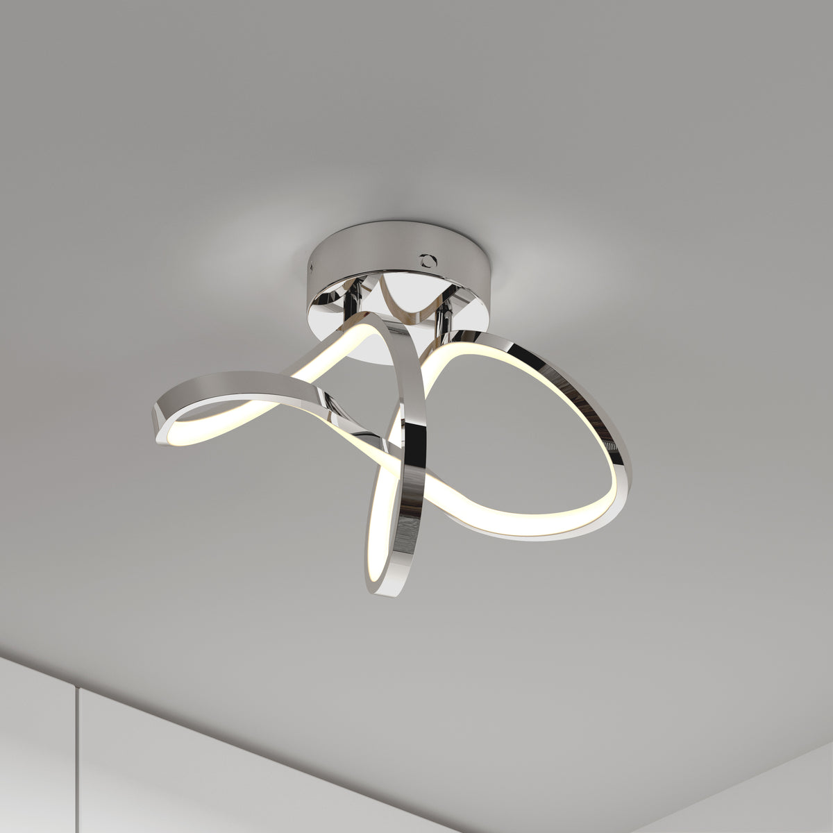 Loop luz de techo LED moderna empotrada 35 x 17 cm (14 x 7 in.) 3 CCT