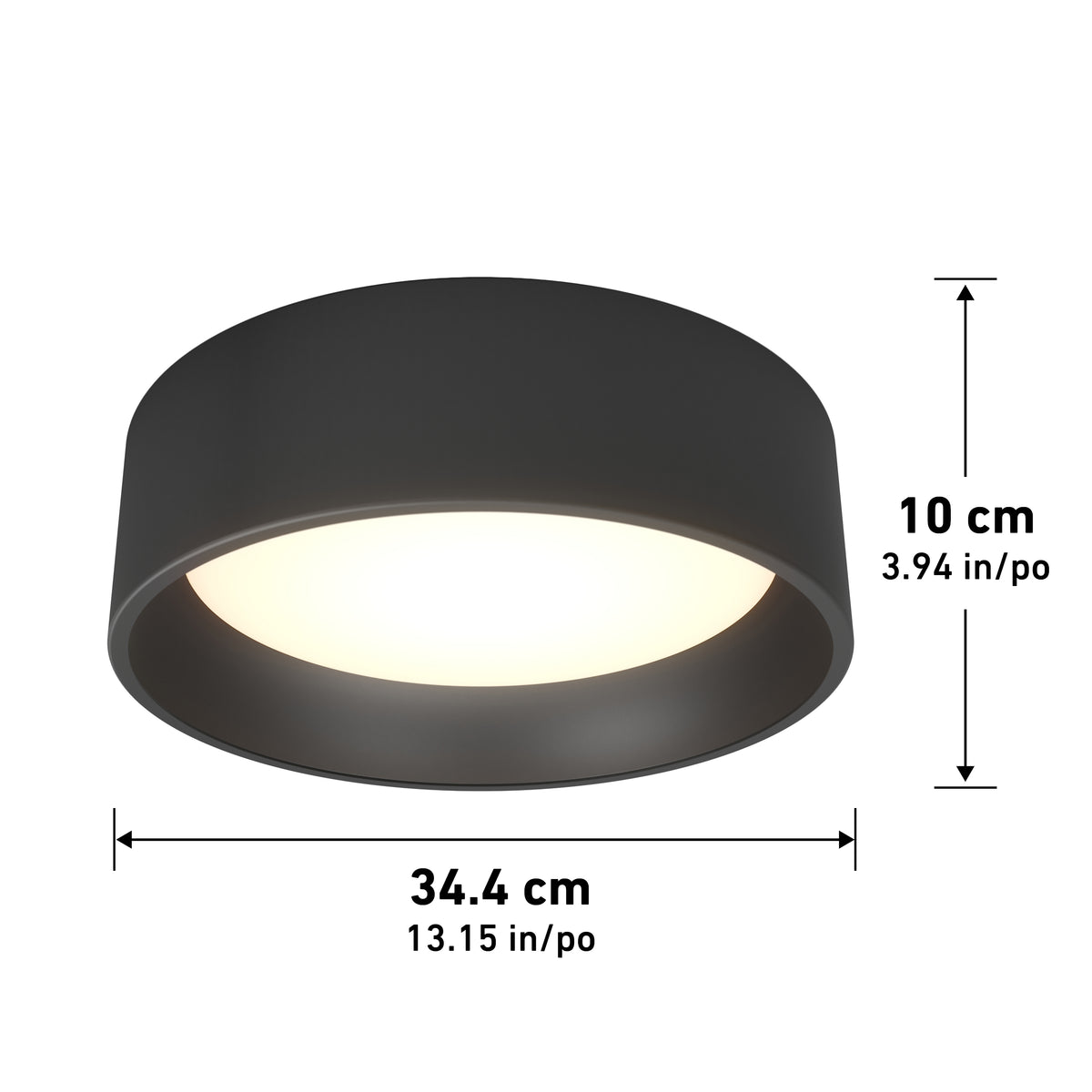 Alton luz de techo LED moderna empotrada 33 cm (13 in.) 3 CCT
