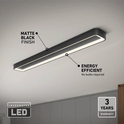 Aiden 48 in. LED modern flush mount light 5 CCT
