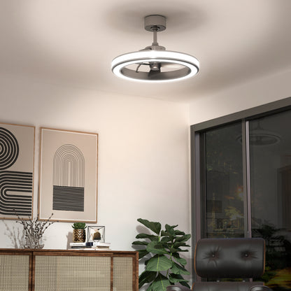 Edwin 25 in. LED modern ceiling fan 3 speeds - with remote