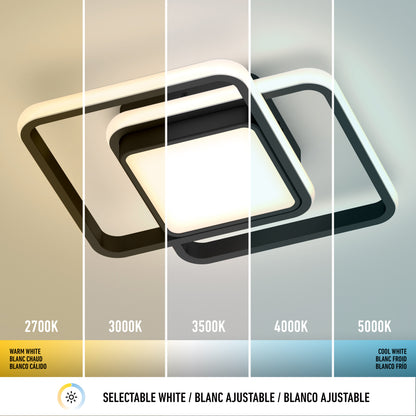 Romeson 11 in. LED modern flush mount light 5 CCT