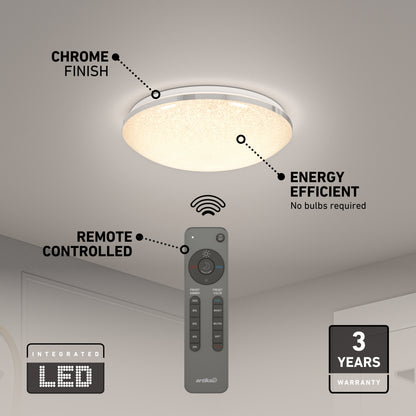 Sparkle lámpara de techo LED moderno 15 in. 5 CCT