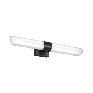 Artika Wilton 27-in LED 5-CCT vanity light bar—sleek black design, modern look, adjustable white LEDs for your bathroom.