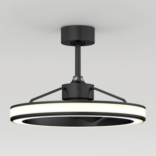 Edwin 23 in. LED modern ceiling fan 3 speeds in Black | Artika