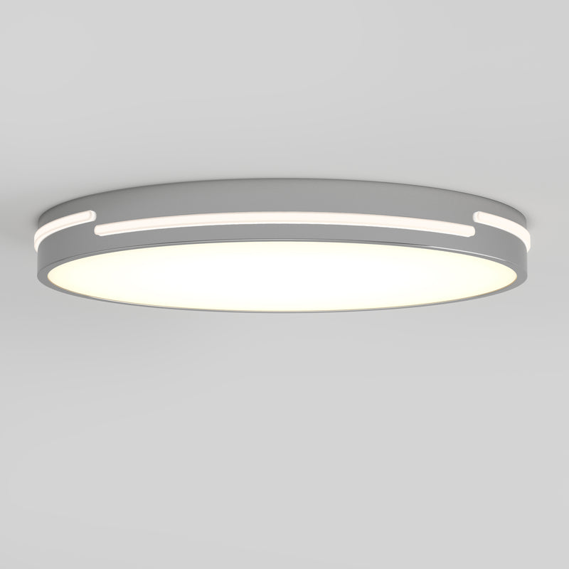 Delray 16 in. (40 cm) Modern LED Flush Mount Ceiling Light 5 CCT, Chrome