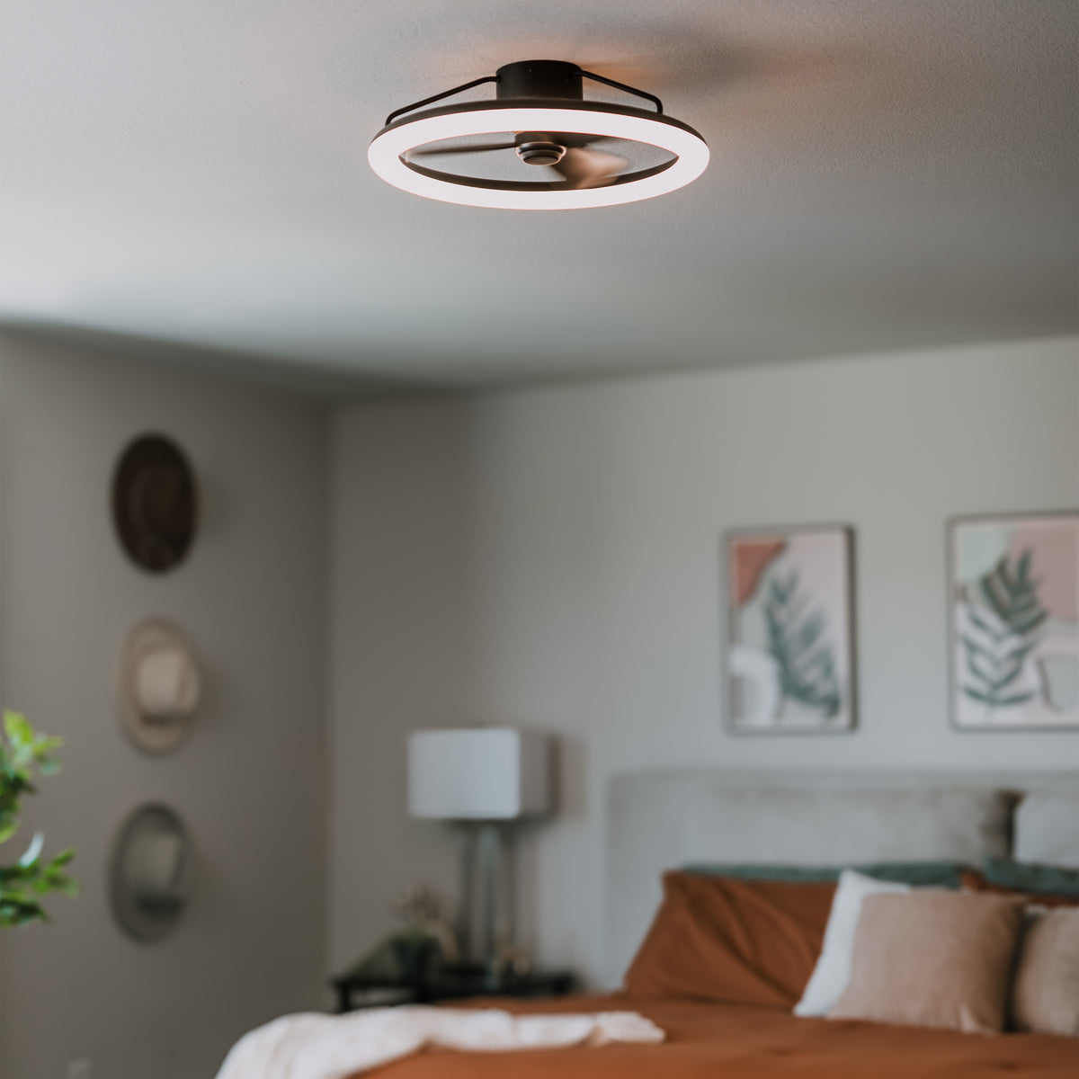 Darren 23 in. (58 cm) LED modern fandelier ceiling fan with light - includes remote