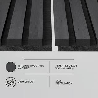 The Artika Sonolok 15.5 ft sound-absorbing wall panel kit (4-pack) is easy to install and perfect for any room or ceiling.