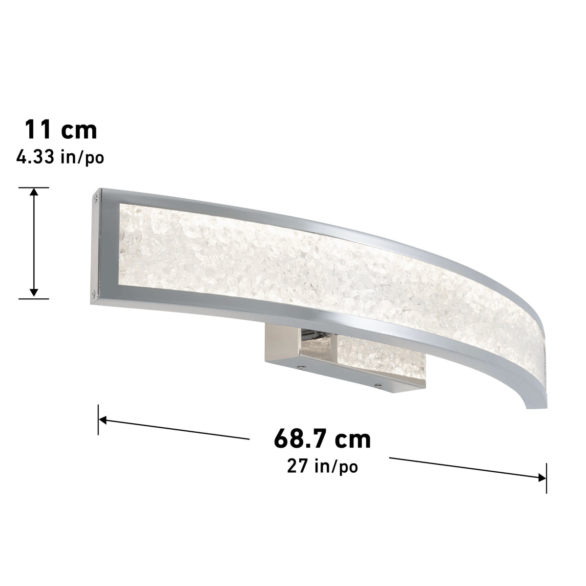 Glitter modern LED bathroom vanity light