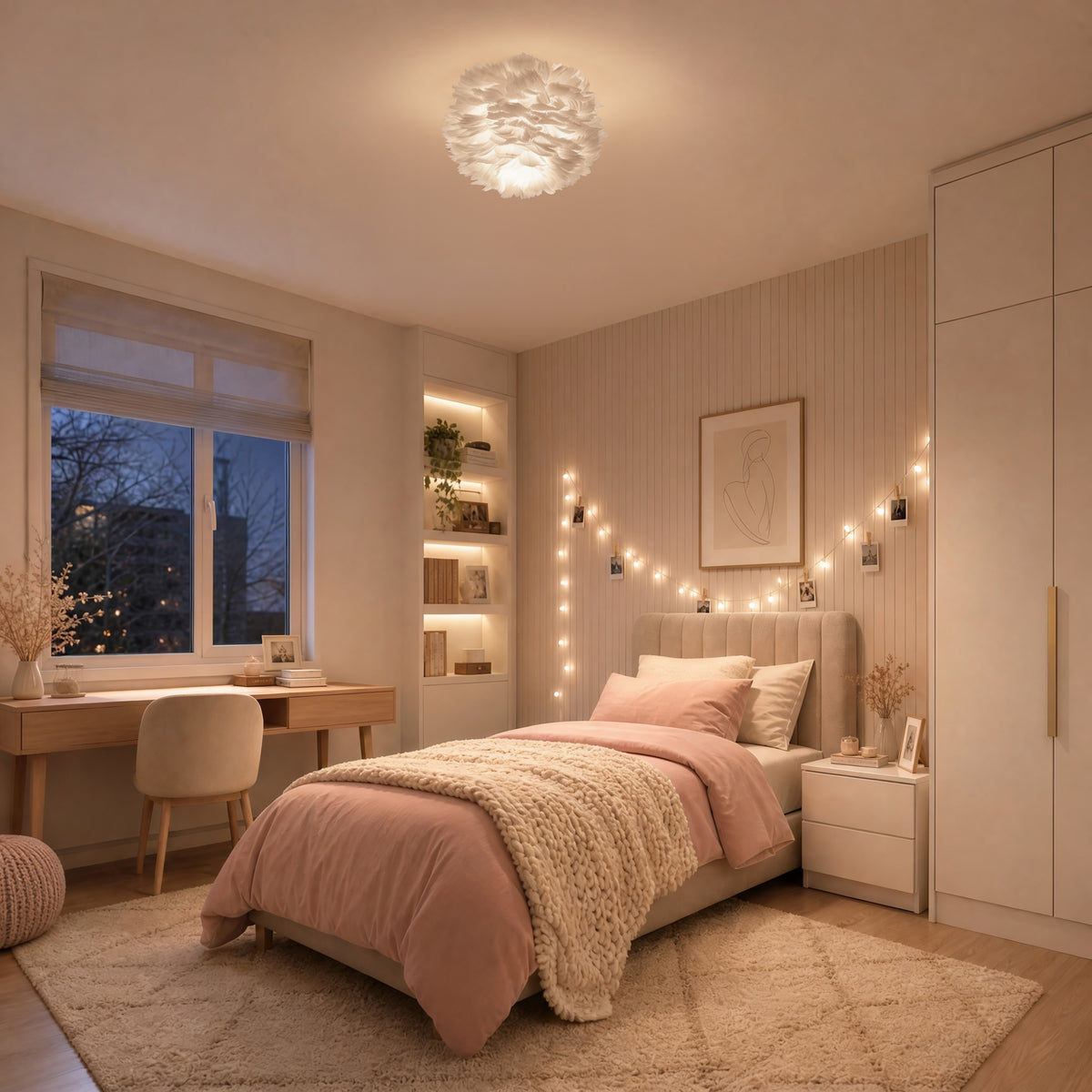 Plume 12 in. (31 cm) Modern LED Flush Mount Ceiling Light