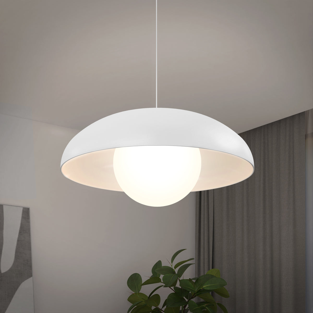 Boden LED modern mid-century pendant light 3 CCT
