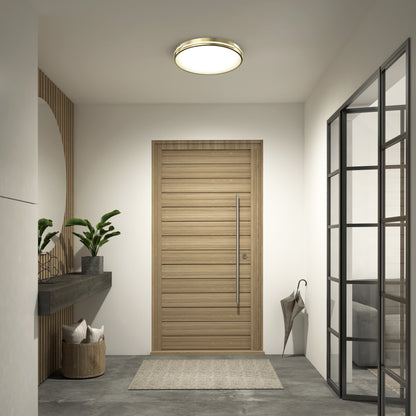 Delray 15.7 in. LED modern flush mount light 5 CCT