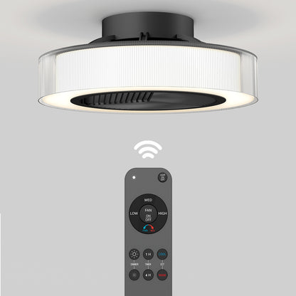 Groove 20 in. LED modern ceiling fan 3 speeds - with remote