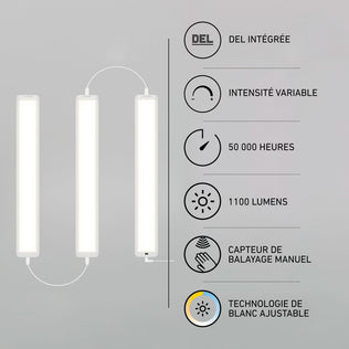Artika’s Maestro under cabinet LED light 3 CCT (pack of 3) features dimmable brightness and a 50,000-hour lifespan—ideal for kitchens.
