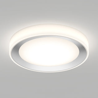 The Artika Cooper LED flush mount light features a minimalist design, white glow, and remote control for convenience.