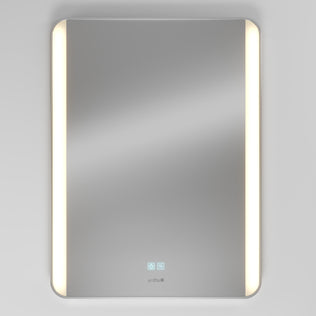 Artika Onyx LED Mirror with Defogger 3 CCT features vertical side lights, touch controls, and a sleek chrome finish.