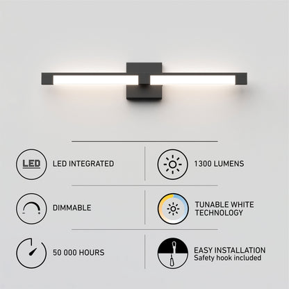 Tivoli LED bathroom vanity light 5 CCT